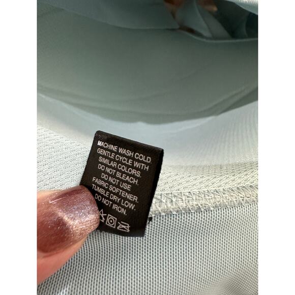 NWT Layer8 Blue Zip Front Bra 1X Padded Sports 2pc Lot - Picture 8 of 8